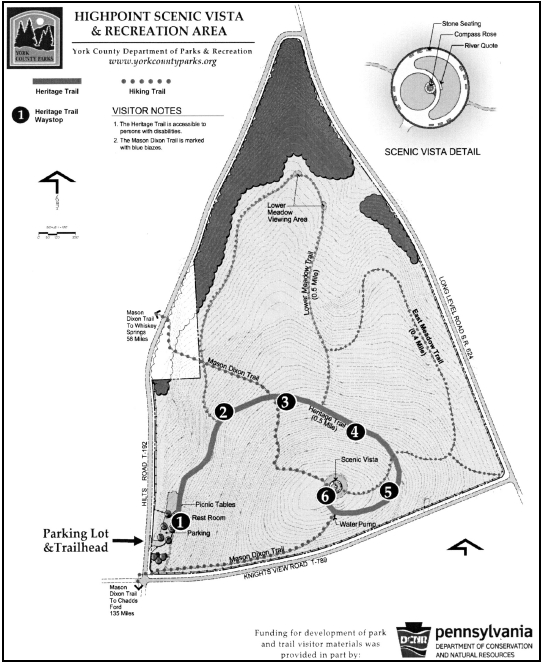 Map of High Point Scenic Vista & Recreational park