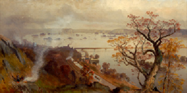 Susquehanna River Below Wrightsville, 1873, by Lloyd Mifflin